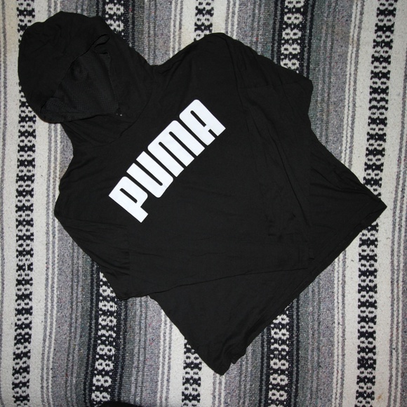 PUMA Long Sleve Hooded Workout Shirt - Picture 1 of 3